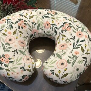Boppy Floral Nursing Pillow - Pink and Green